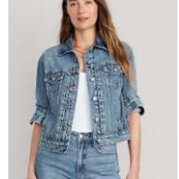 Old Navy Classic Denim Jacket size 2X New with tags - Picture 1 of 5